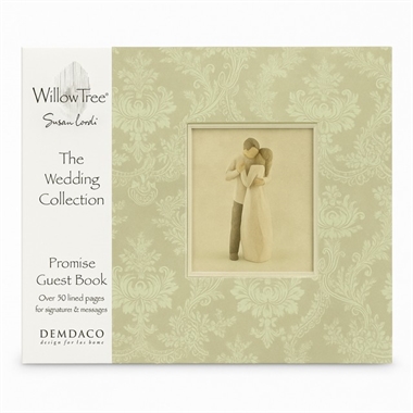 Willow Tree - Promise - Gästbok för bröllop, 50 sider