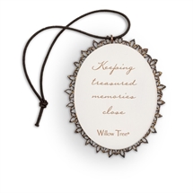 Willow Tree - Remembrance Ornament, metal edge